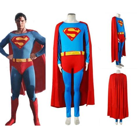 Superman Christopher Reeve Jumpsuit Cosplay Costume | SpiritCos