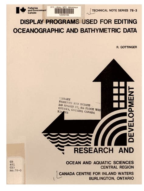 Fillable Online Waves Vagues Dfo Mpo Gc The Use Of Bathymetric Data In