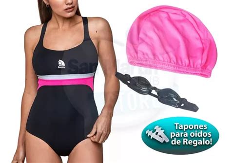 Combo Malla Resistente Al Cloro Antiparra Gorro Tapones Env O Gratis