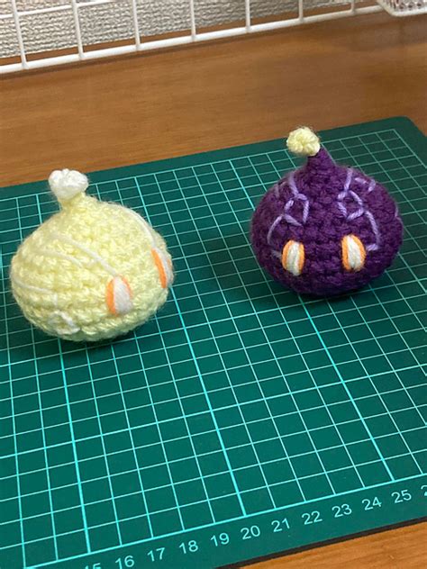 Ravelry Genshin Mini Electro Slime Pattern By Commonplace Crafts