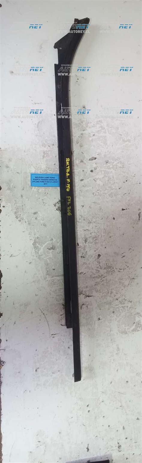 Moldura Lame Vidrio Puerta Trasera Derecha FFL206 Ford F150 5 0