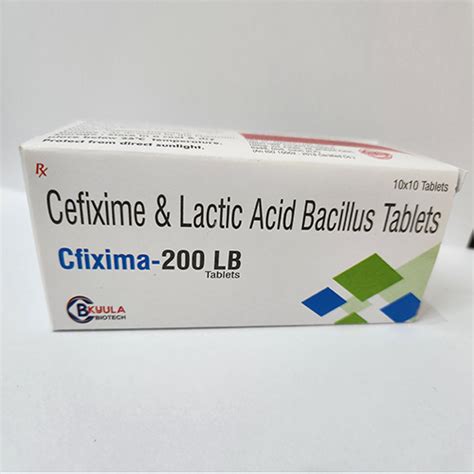 Cefixima 200 LB Cefixime Lactic Acid Bacillus Tablets Bkyula Biotech