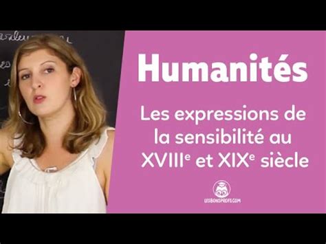 Les Expressions De La Sensibilit Xviiie Xixe Si Cles Humanit S