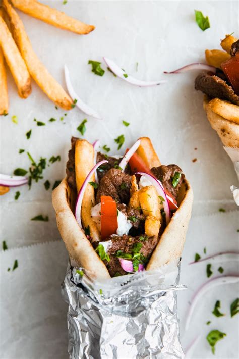 Marinated Beef Souvlaki Wraps Recipe | Little Spice Jar