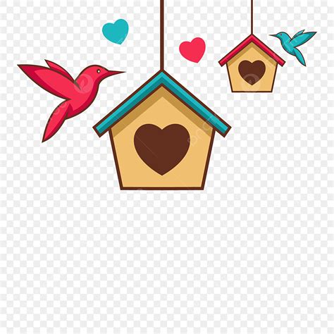 Love Bird Clipart Hd Png Bird House Love Illustration Valentine Day