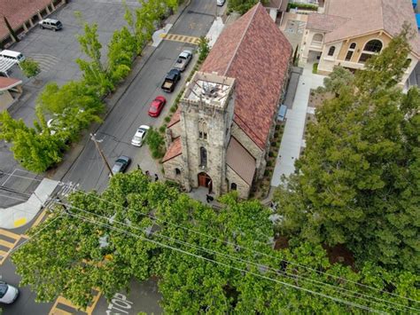 Premium Photo Aerial View Of St Helena Roman Catholic Church Historic