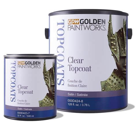 Clear Topcoat Satin From Golden Paintworks Is A 100 Acrylic Non