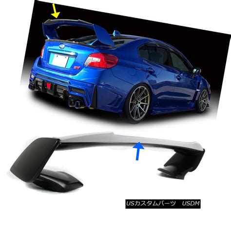 楽天市場エアロパーツ Painted FOR Subaru WRX STI V Gurney Flap Lip STI Top Trunk