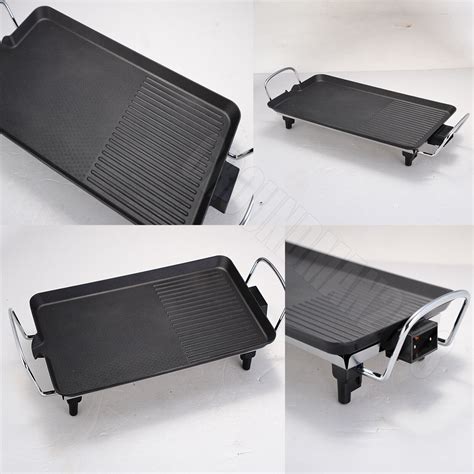 Electric Teppanyaki Table Grill Griddle BBQ Hot Plate Non Stick Pan