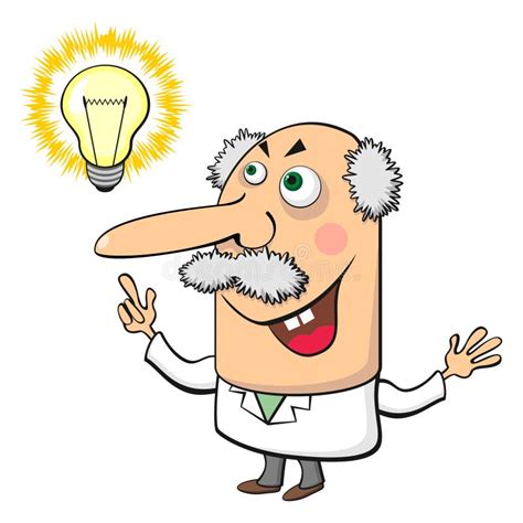 Mad Scientist With Lamp Stock Photography - Image: 37786192