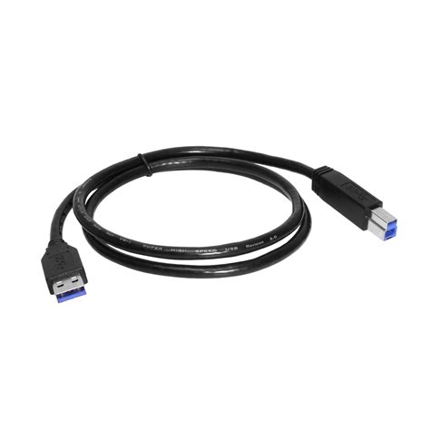 6ft A To B Usb 3 0 Super High Speed Device Cable Black