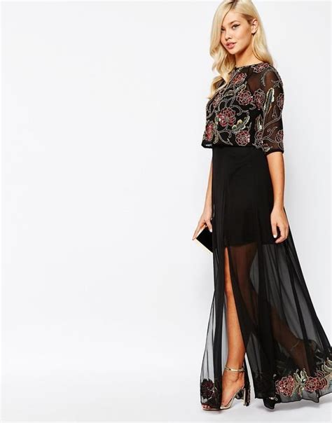 Frock And Frill Embellished Tiered Maxi Dress — Ufo No More