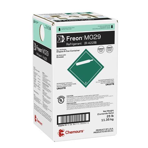 Fluido Refrigerante Freon Mo R D Dac Kg Antigo Dupont