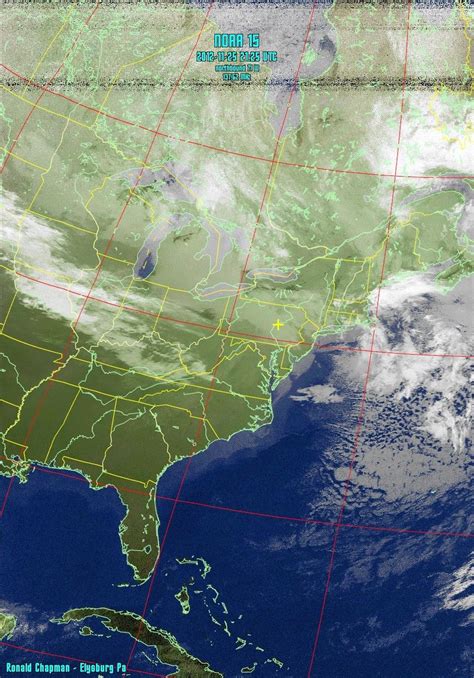 11-25-2012 NOAA 15 APT Satellite single pass. Weather satellite image was received in real time ...