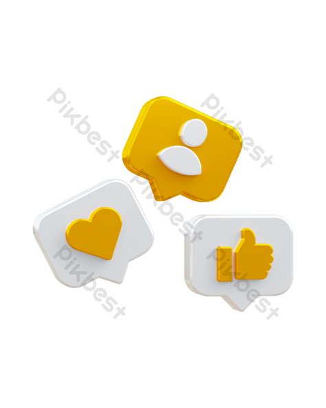 Like Love React Friend 3d Png Images Psd Free Download Pikbest