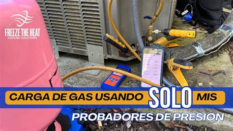 Cómo cargar gas refrigerante con los probadores de presión fieldpiece