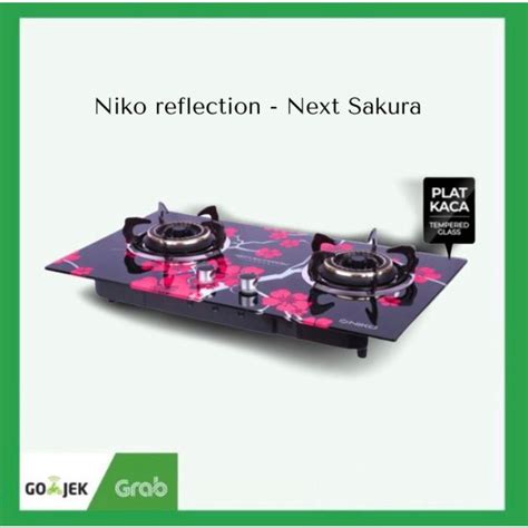 Jual Kompor Gas Tanam 2 Tungku Kaca NIKO Reflection Next Sakura