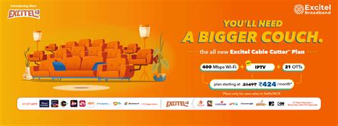 Excitel Ultra Fast Broadband Internet Plan In Delhi Unlimited Data