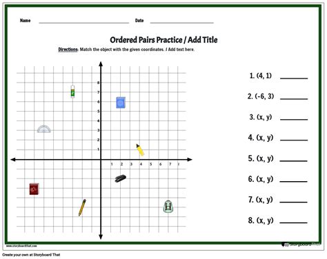 Free Coordinate Plane Worksheet: Easy Graphing