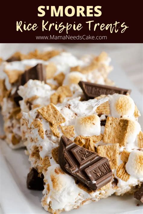 Smores Rice Krispie Treats Recipe With Golden Grahams