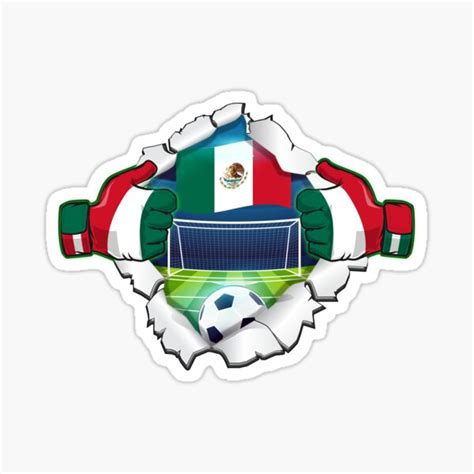 Mexican Football Fan Soccer Tournament Mexico Sticker For Sale By