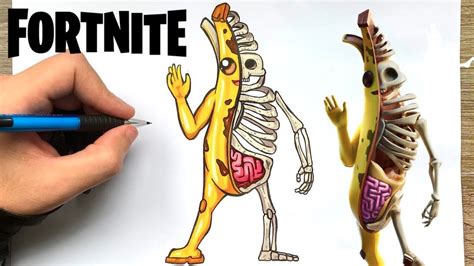 Wie Zeichnet Man Peely Banana Bone Skin Fortnite Youtube