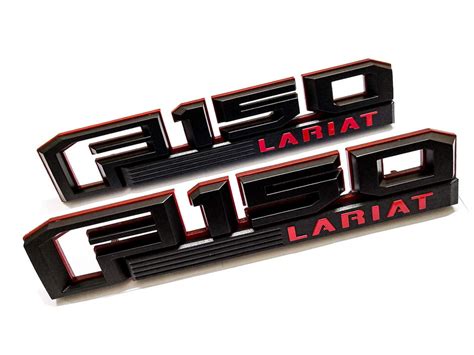 X F Lariat Fender Emblems Badge D Logo Nameplate Replacement For