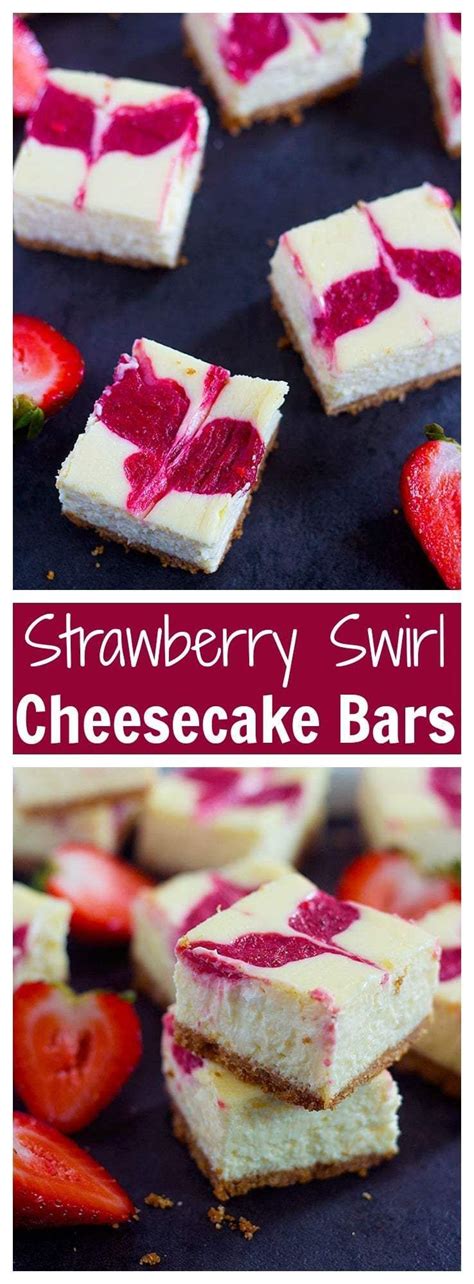 Strawberry Swirl Cheesecake Bars Can Be Your Easy Go To Dessert Recipe