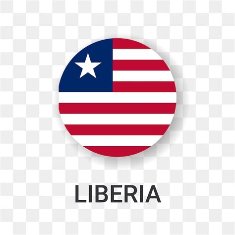 Premium Vector Round Flag Of Liberia Vector Icon Illustration Isolated