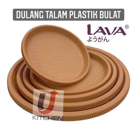 Lava Multipurpose Round Plastic Tray Dulang Talam Plastik Bulat