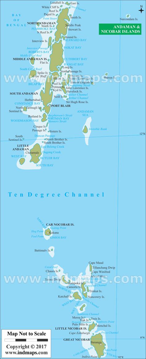 Andaman And Nicobar Islands Map Andaman And Nicobar Islands State Map