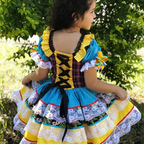 CAIPIRA PACHTWORK PRINCESA Elo7 Produtos Especiais Roupa De Festa