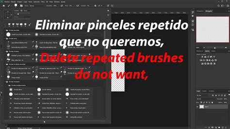 Photoshop Cc Como Eliminar Pinceles Repetido Que No Queremos Youtube