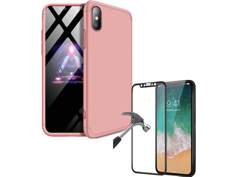 Capapelícula Iphone Xs Slim Armor 360º Rosa Wortenpt