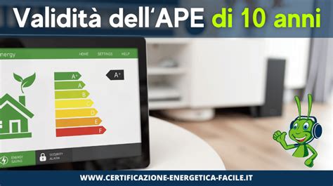 Validità Dellape Certificazione Energetica Facile Quando Dura 1 Anno