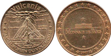 Monnaie De Paris Tourist Token Vulcania Parc Europ En Du Volcanisme