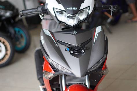 Pertamax7 Modifikasi Yamaha Fazzio Merah Spion Grand Filano