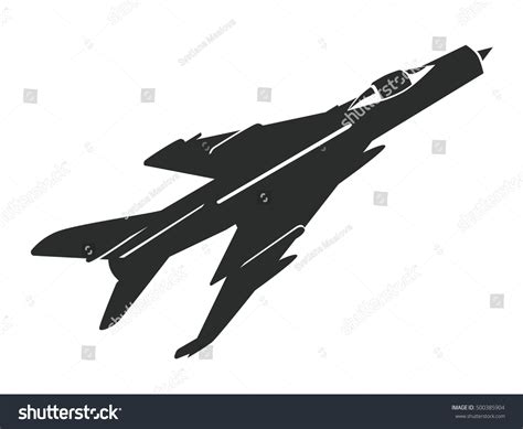 Military Airplane Vector Military Aircraft Silhouette Stock Vector ...