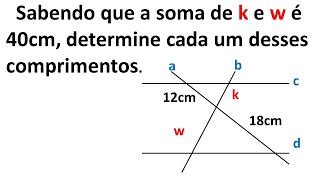 Aula 3 Teorema De Tales Determine A Medida De X Par Doovi