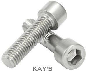 M12 12mm CAP SCREWS HEXAGON SOCKET ALLEN KEY BOLTS A2 STAINLESS STEEL