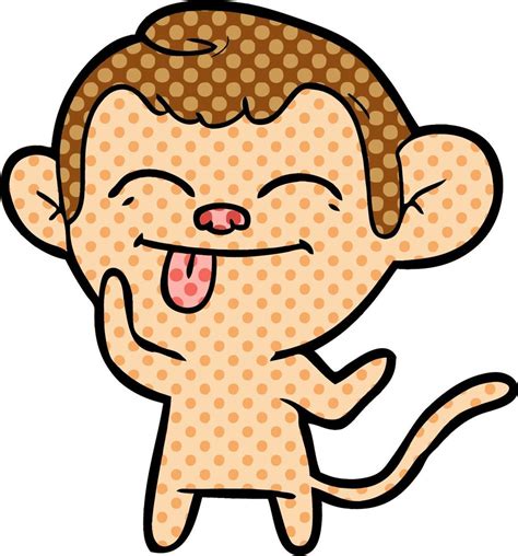 funny cartoon monkey 12235985 Vector Art at Vecteezy