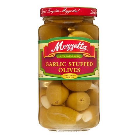 Mezzetta Garlic Stuffed Olives 6 Oz