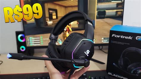 Headset Gamer Muito Bom E Barato Fortrek Blackfire Youtube