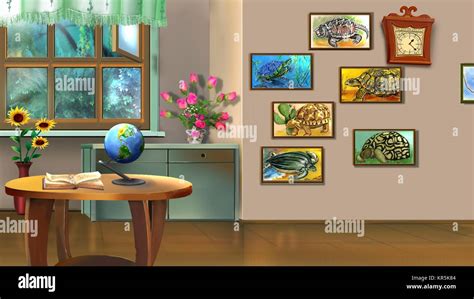 Room Interior with Turtle Pictures Stock Photo - Alamy