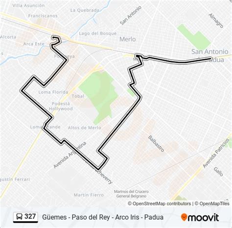 Ruta 327 Horarios Paradas Y Mapas R8 Est Paso Del Rey X Parque