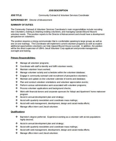 Free Sample Program Coordinator Job Description Templates In Pdf