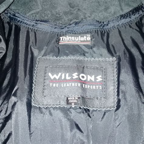 Wilsons The Leather Experts Vtg Womens Black Leather Gem