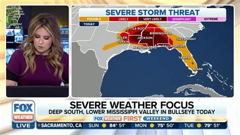 Deep South Lower Mississippi Valley Under Threat Of Severe Weather On