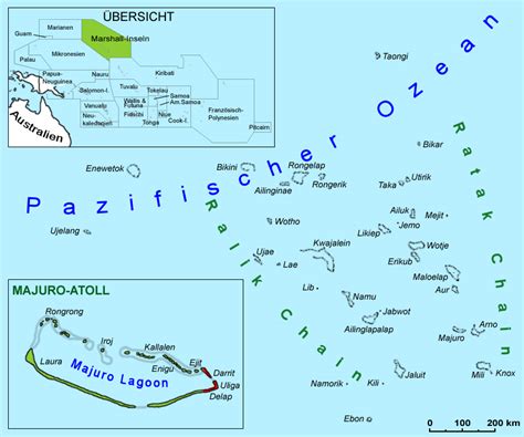 Marshallinseln Geografie und Landkarte Länder Marshall Inseln Goruma