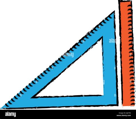 Regla Regla De Triángulo Y Medición De Objetos De Geometría Imagen